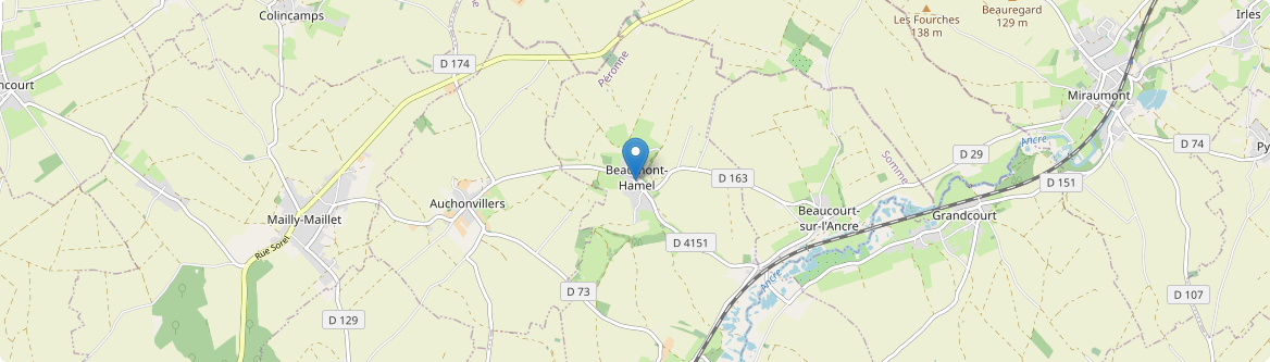 Beaumont-Hamel - Carte
