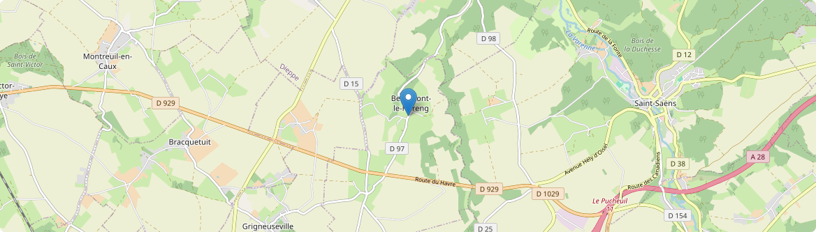 Beaumont-le-Hareng - Carte