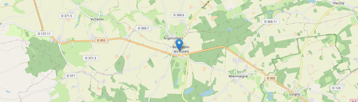 Beaumont-les-Autels - Carte