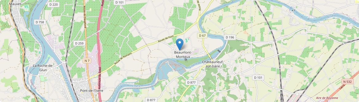 Beaumont-Monteux - Carte