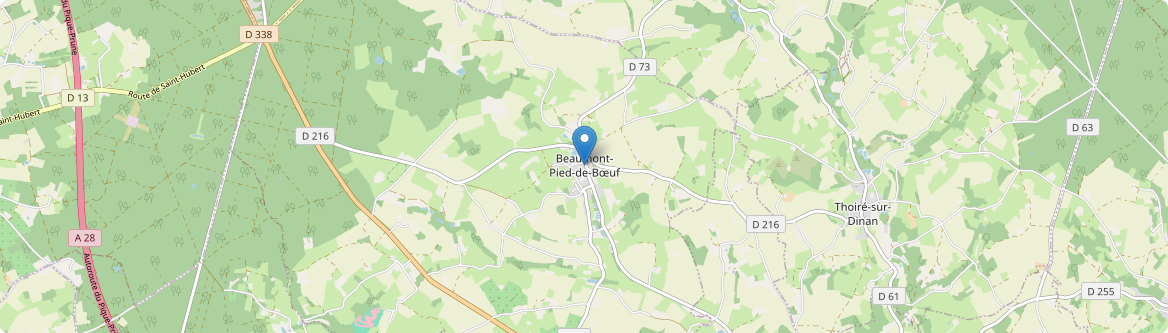 Beaumont-Pied-de-Bœuf - Carte