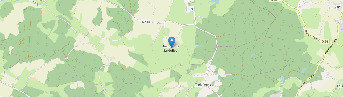 Beaumont-Sardolles - Carte