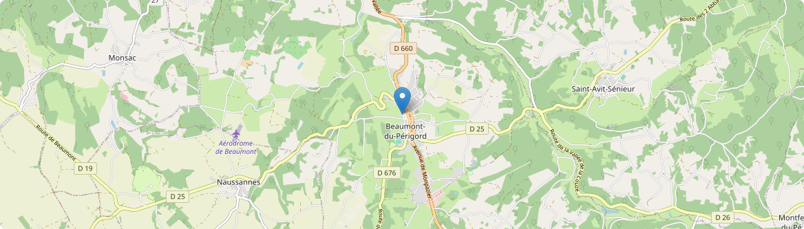 Beaumontois en Périgord - Carte