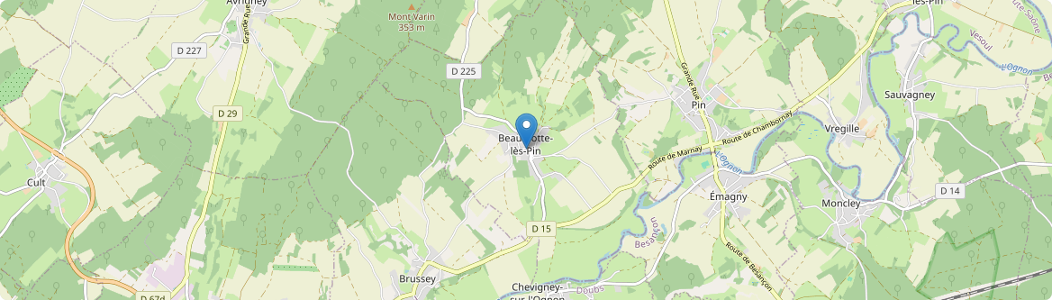 Beaumotte-lès-Pin - Carte