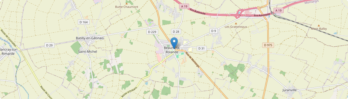 Beaune-la-Rolande - Carte
