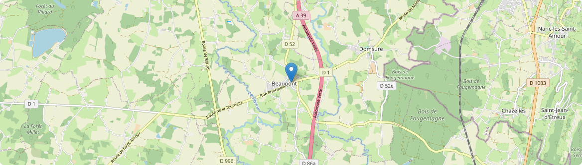 Beaupont - Carte