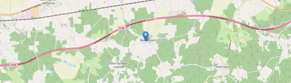 Beaupouyet - Carte
