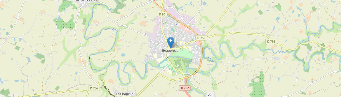 Beaupréau-en-Mauges - Carte
