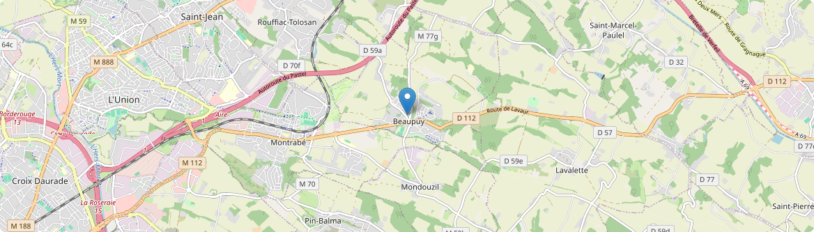 Beaupuy - Carte