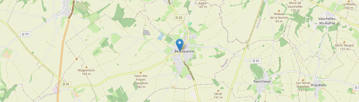 Beauquesne - Carte