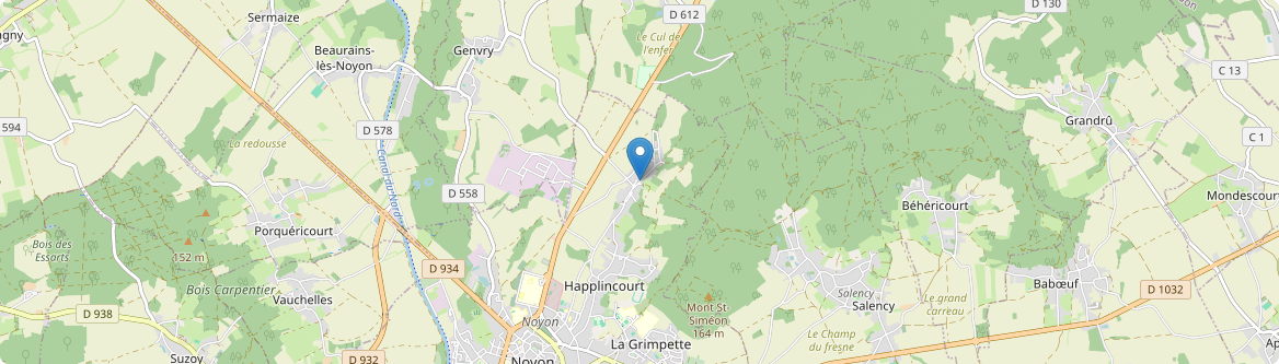 Beaurains-lès-Noyon - Carte