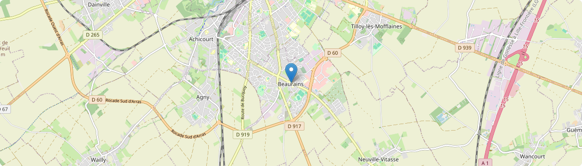 Beaurains - Carte