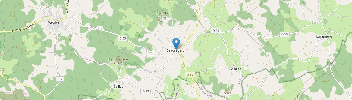 Beauregard - Carte