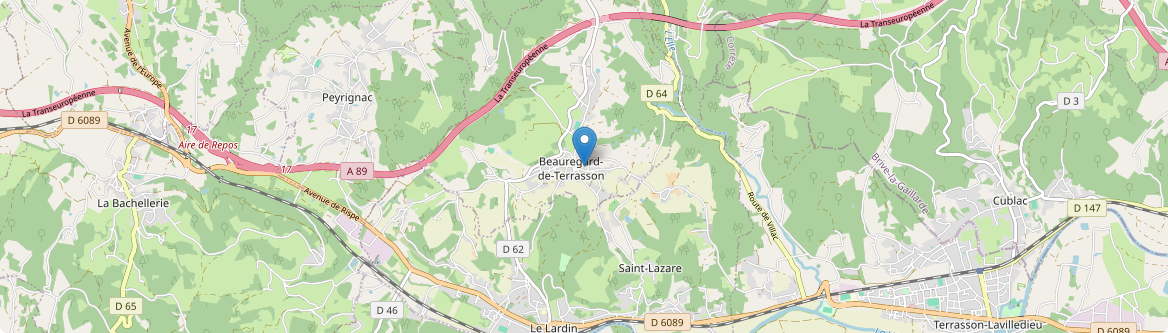 Beauregard-de-Terrasson - Carte