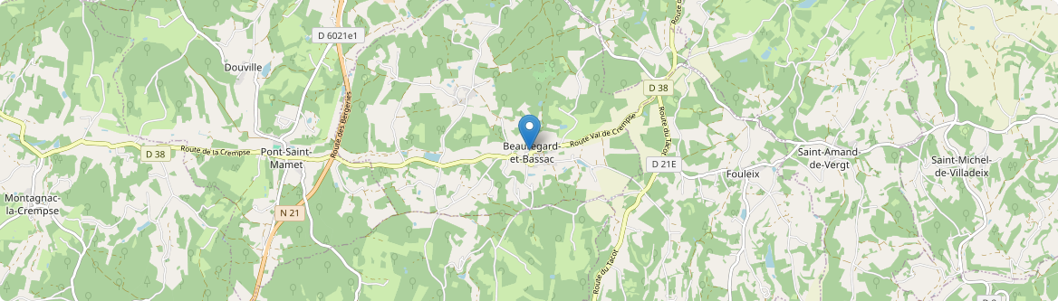 Beauregard-et-Bassac - Carte