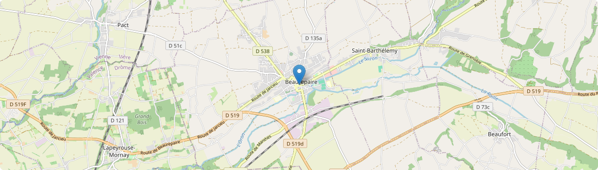 Beaurepaire - Carte