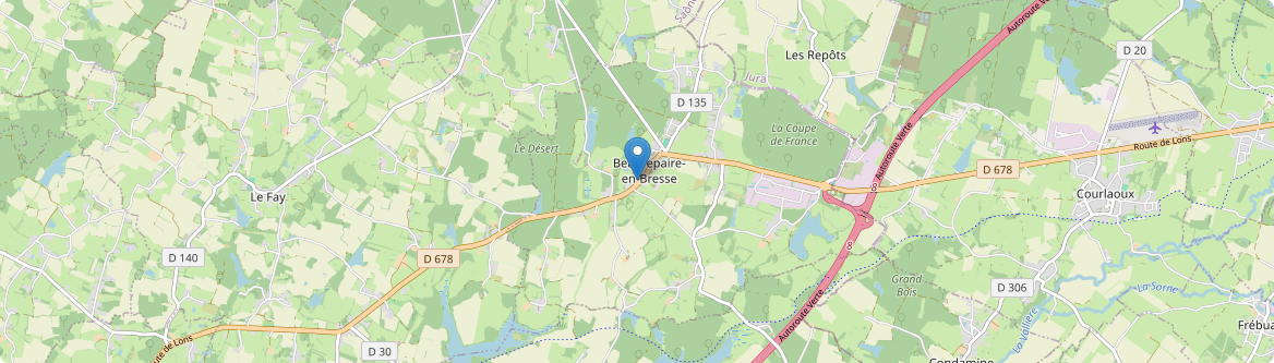 Beaurepaire-en-Bresse - Carte