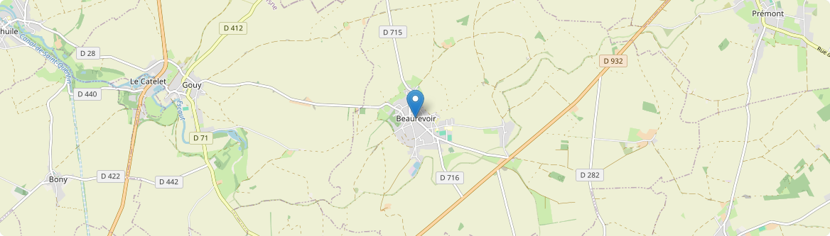 Beaurevoir - Carte
