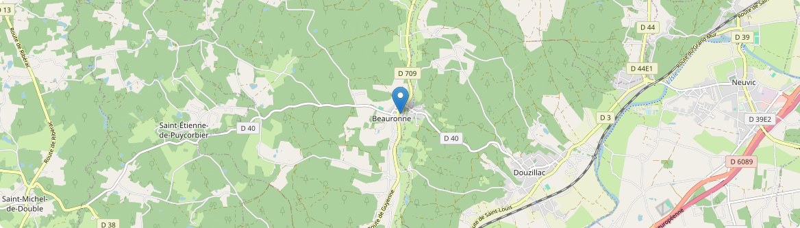 Beauronne - Carte