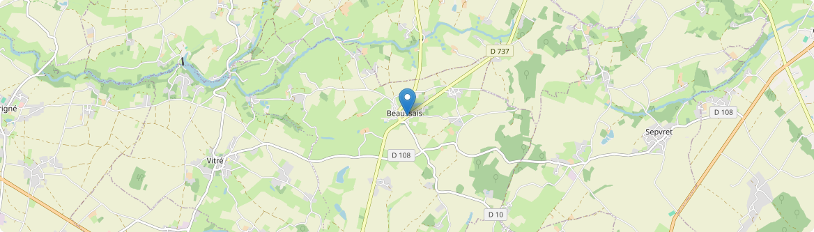 Beaussais-Vitré - Carte