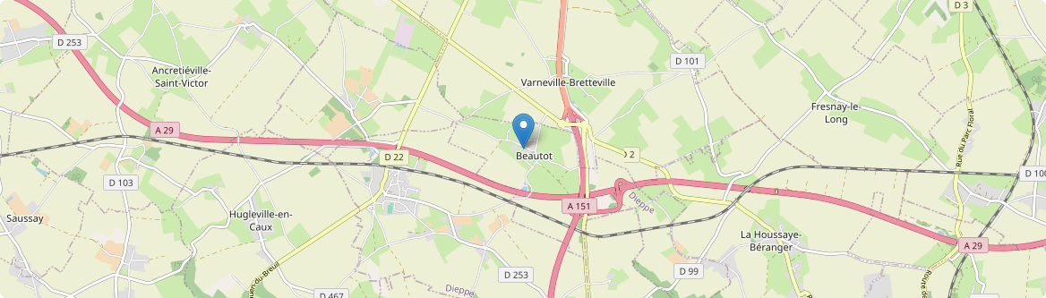 Beautot - Carte