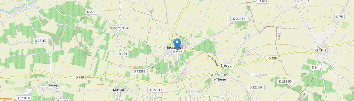 Beauvais-sur-Matha - Carte