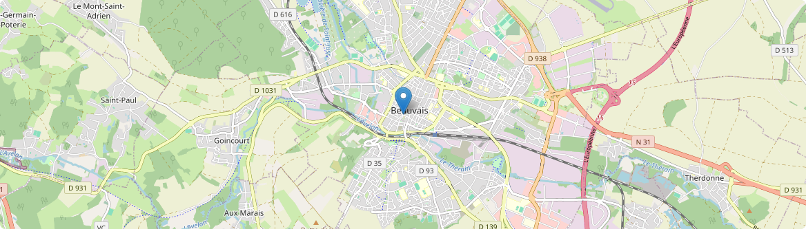 Beauvais - Carte