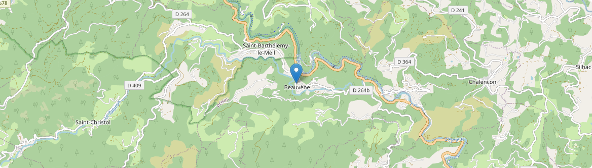 Beauvène - Carte