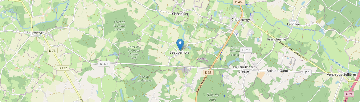 Beauvernois - Carte