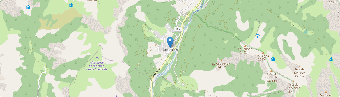 Beauvezer - Carte