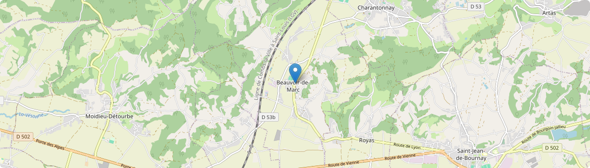 Beauvoir-de-Marc - Carte