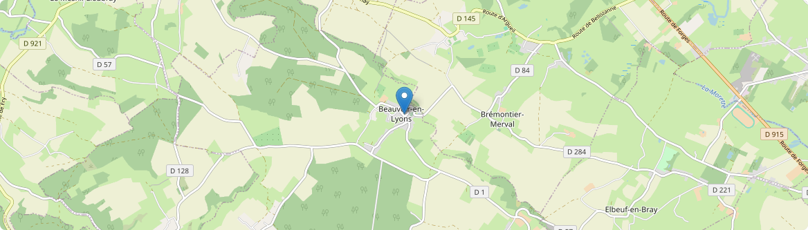 Beauvoir-en-Lyons - Carte