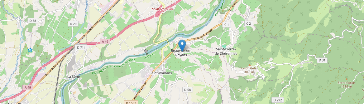 Beauvoir-en-Royans - Carte