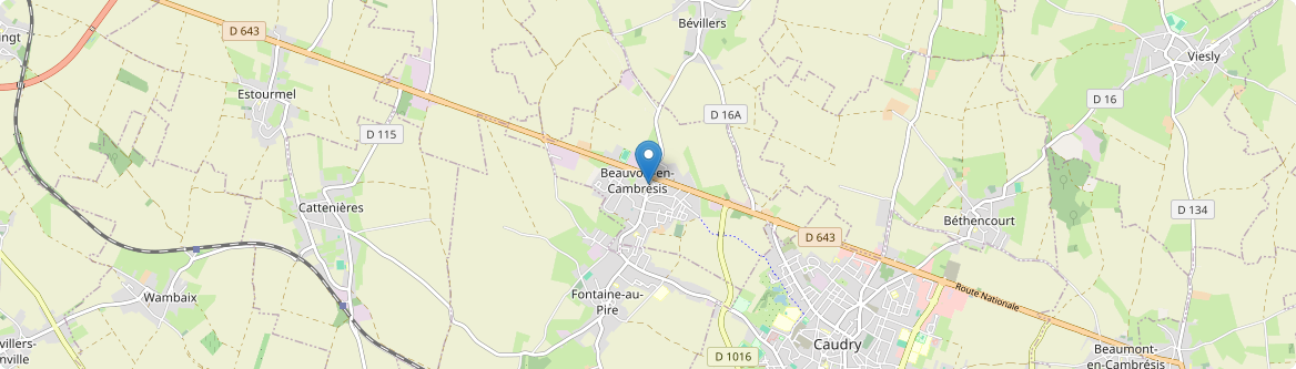 Beauvois-en-Cambrésis - Carte