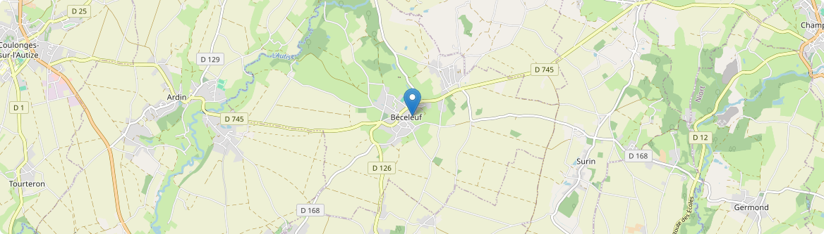 Béceleuf - Carte