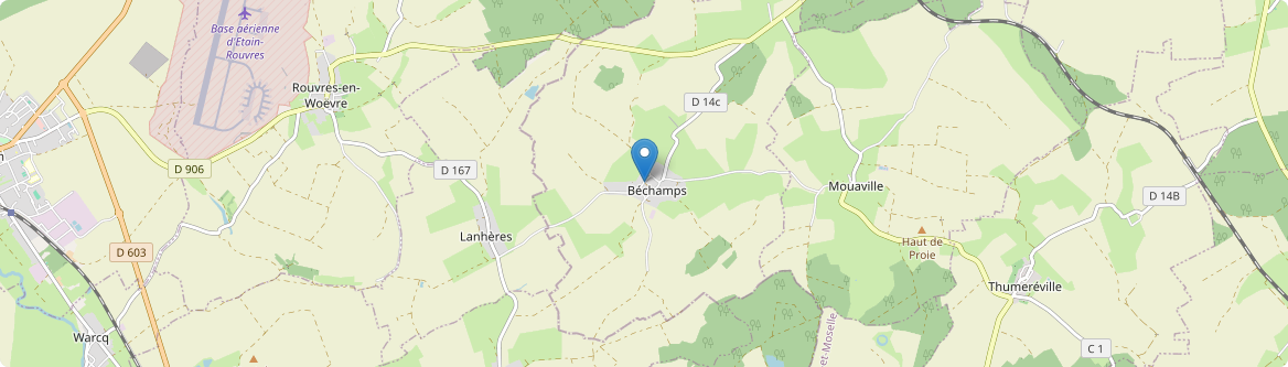 Béchamps - Carte