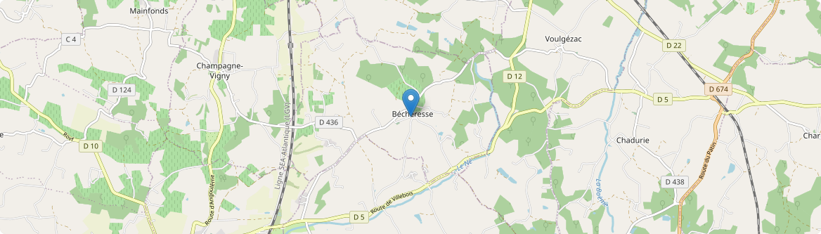 Bécheresse - Carte