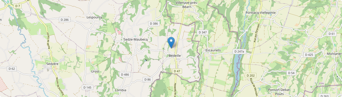 Bédeille - Carte