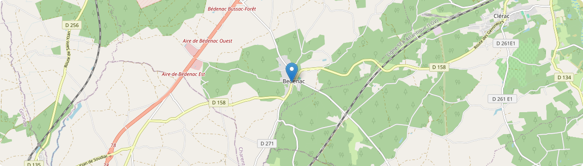 Bedenac - Carte