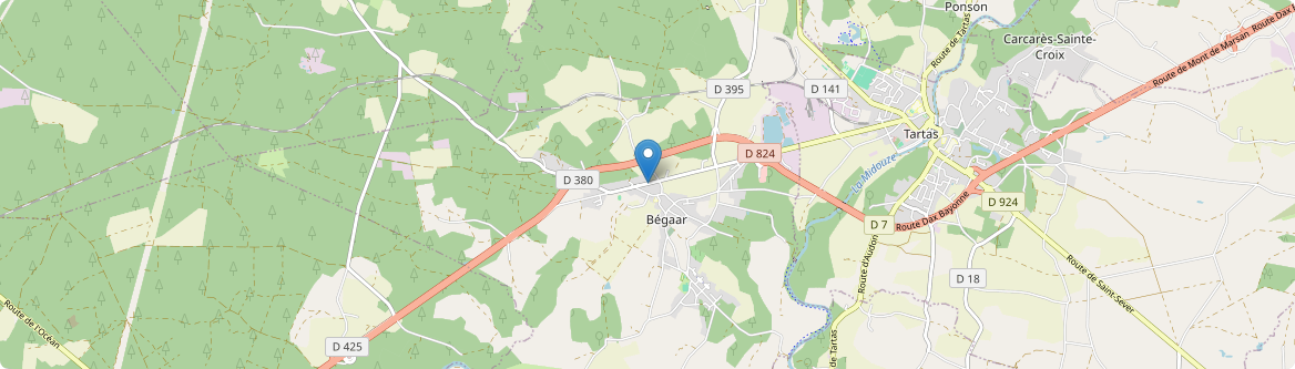Bégaar - Carte