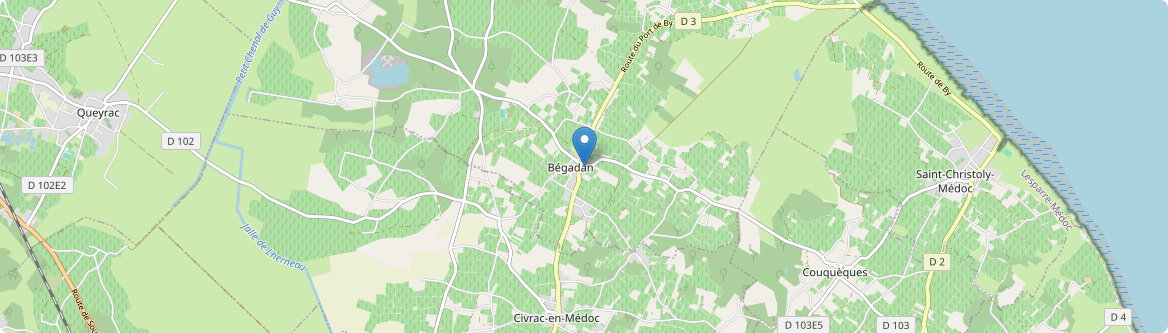 Bégadan - Carte