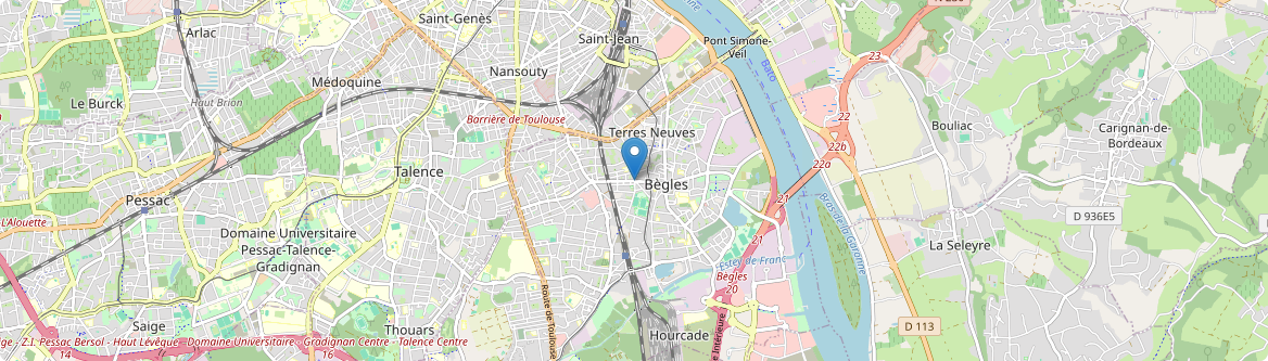 Bègles - Carte