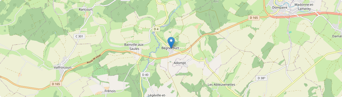 Begnécourt - Carte
