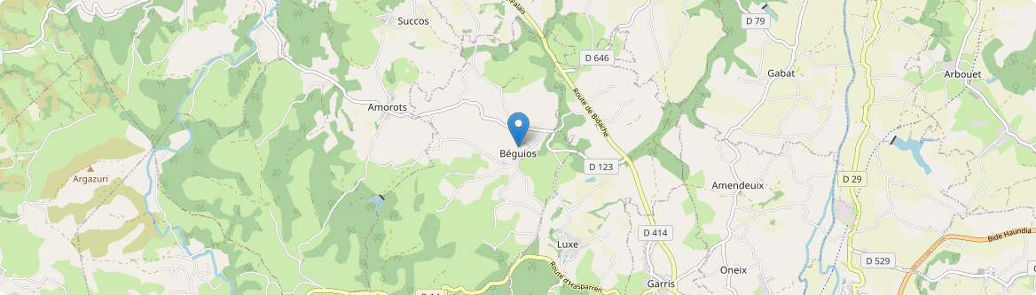 Béguios - Carte