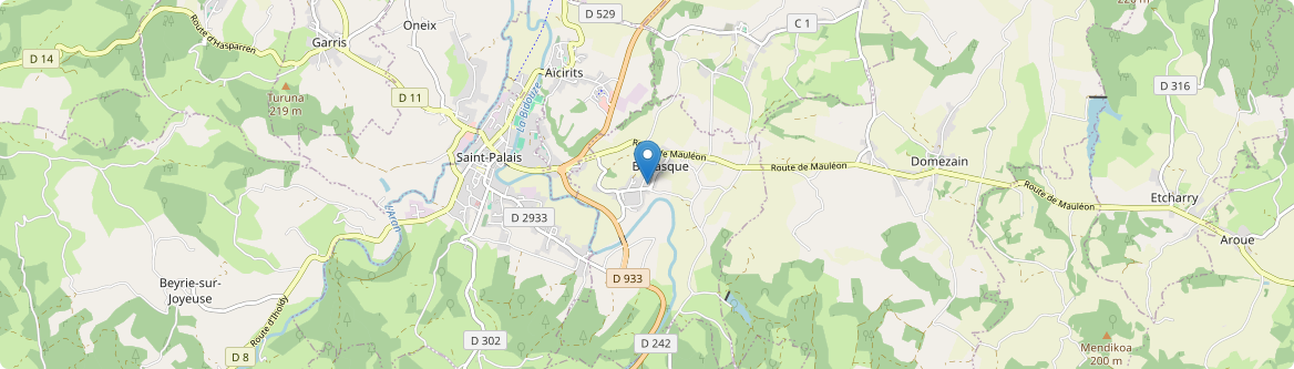 Béhasque-Lapiste - Carte
