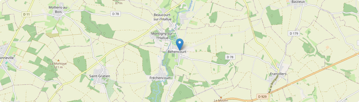 Béhencourt - Carte