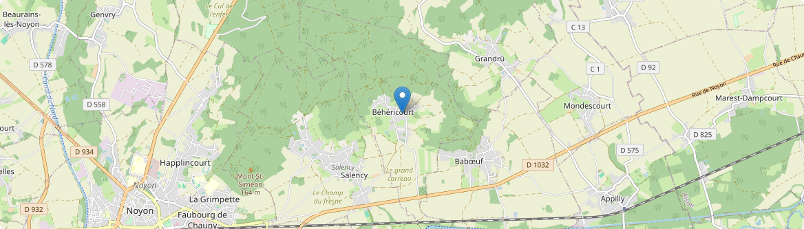 Béhéricourt - Carte