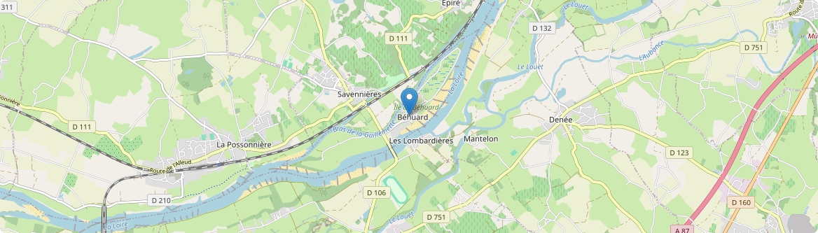 Béhuard - Carte