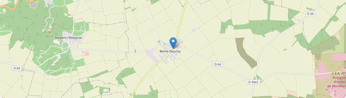 Beine-Nauroy - Carte