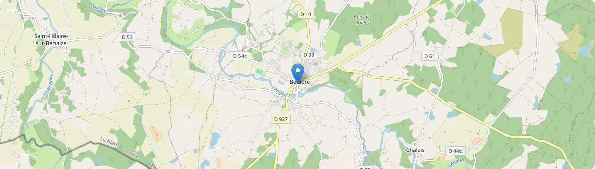 Bélâbre - Carte